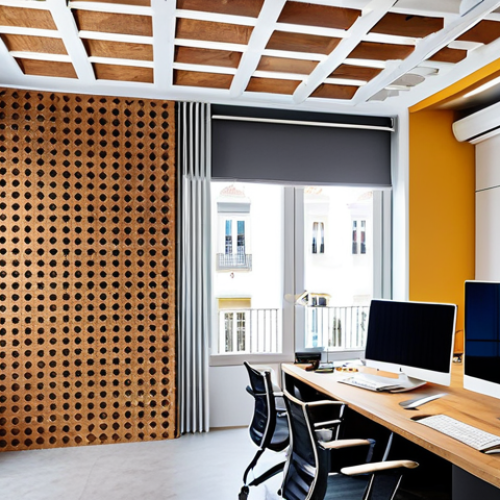**

"A bright, modern architectural design studio in Lisbon, Portugal. Architects are reviewing blueprints and material samples – eco-friendly bricks, custom facade panels, and sustainable wood.  A large monitor displays a 3D rendering of a customizable building project.  Warm, natural lighting. Professional atmosphere. fully clothed, appropriate attire, safe for work, perfect anatomy, natural proportions, professional photography, high quality, family-friendly"

**